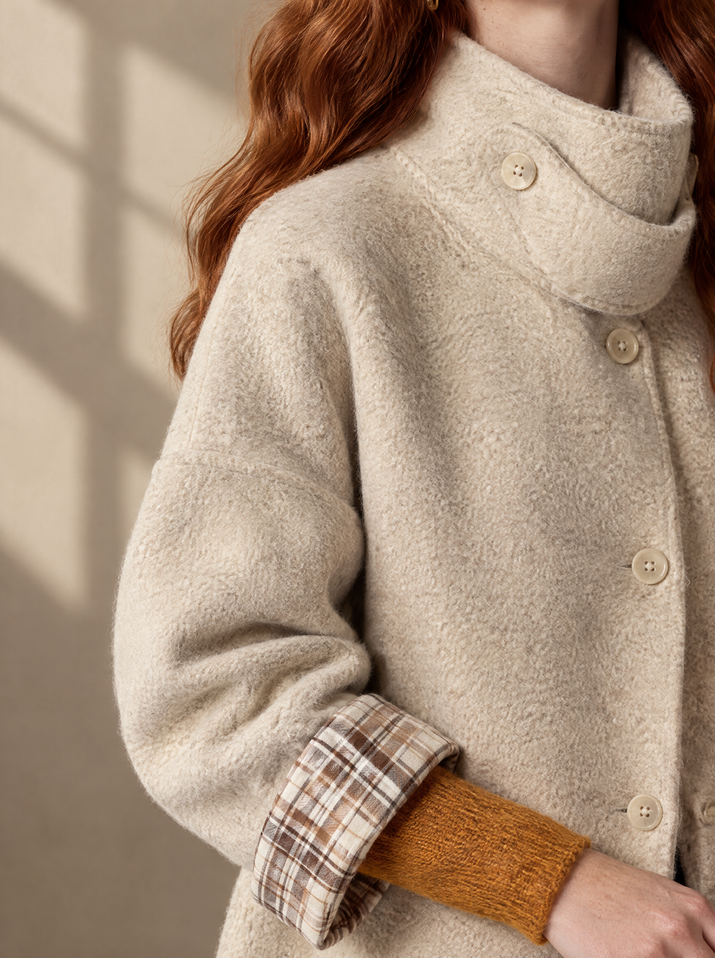 Warm editorial room · Soft sophisticated / old money Apricot macro