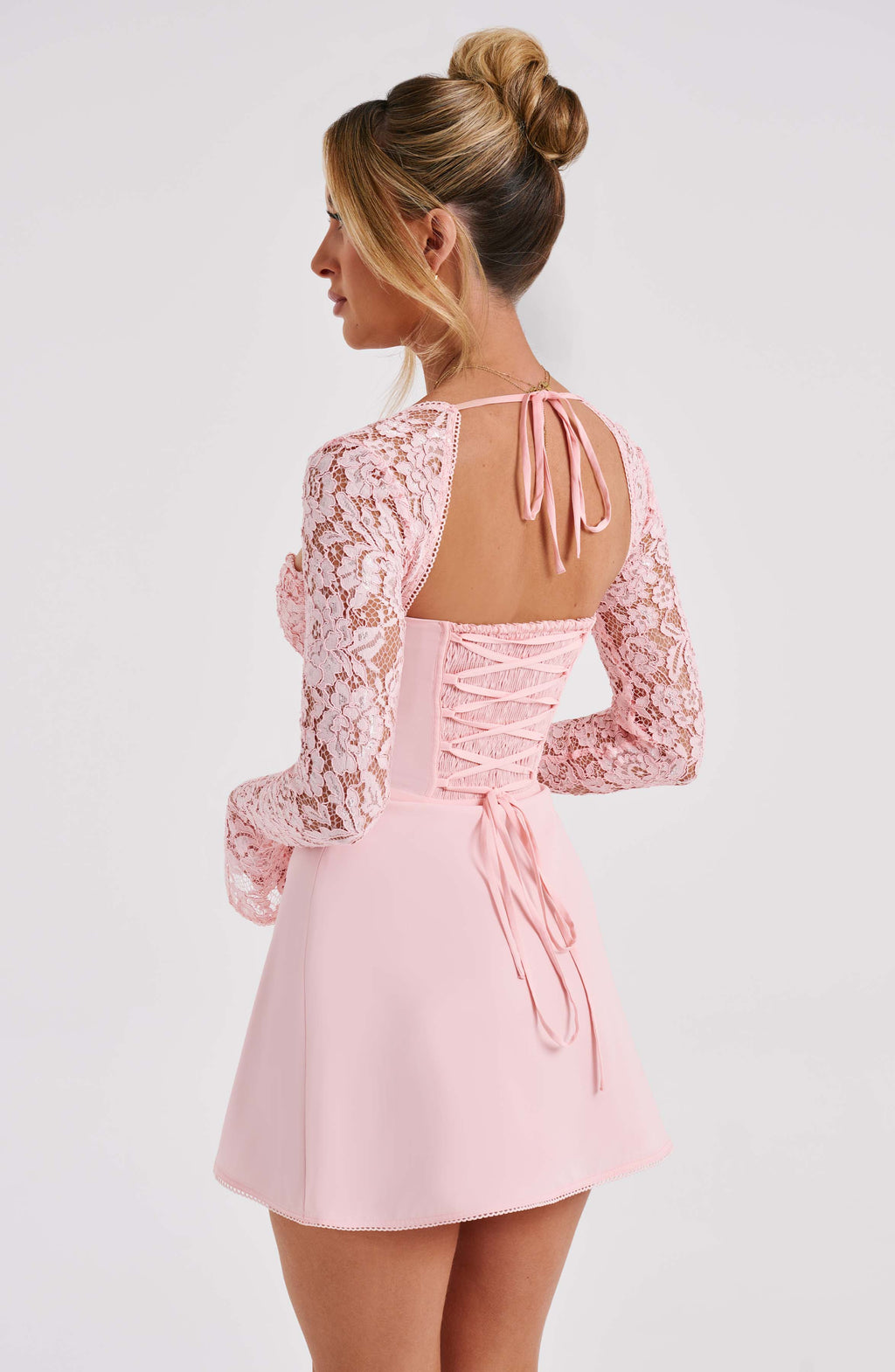 Calder - Floral Lace Mini Dress