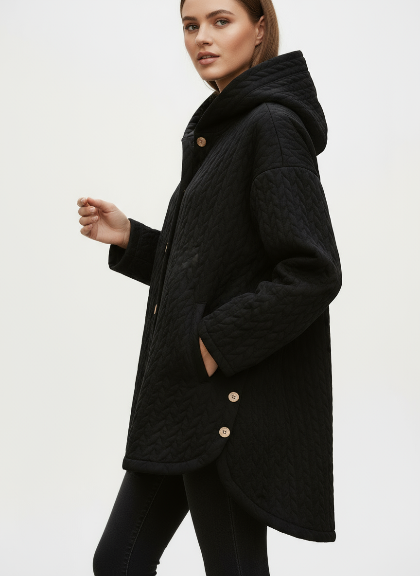 Ilsa - Cable Knit Quilted Jacket