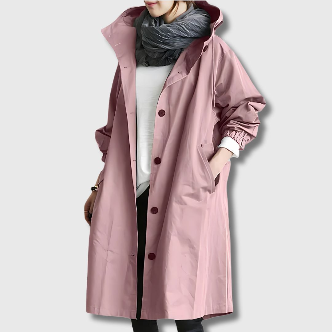 Unisex Classic Trench Coat with Knee-Length Cut
