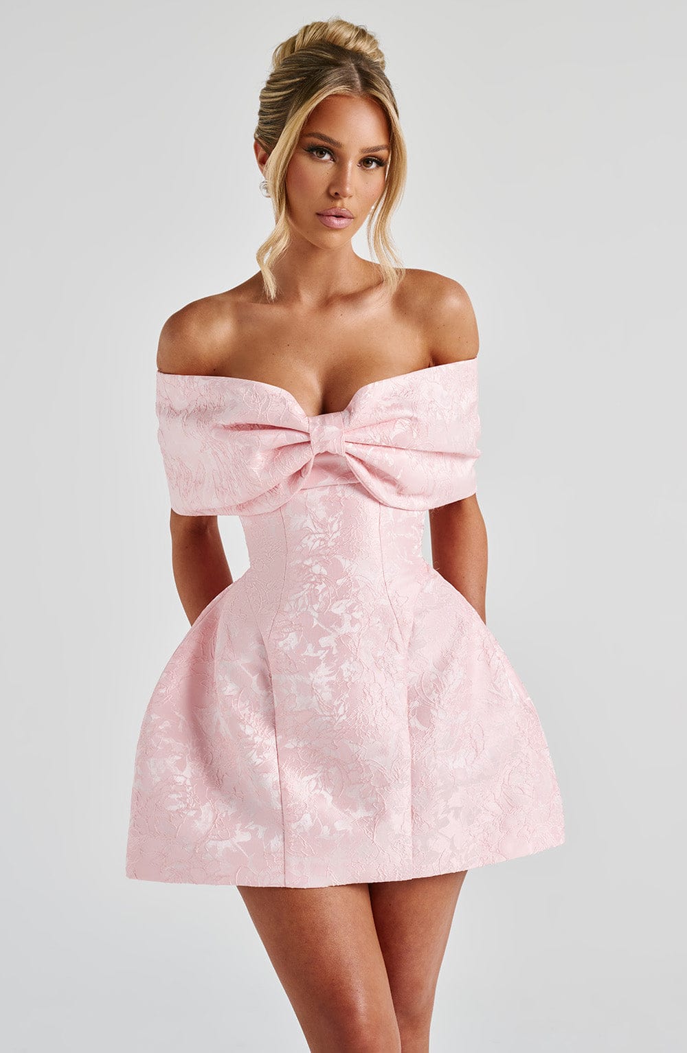 Ottavia - Floral Jacquard Mini Dress