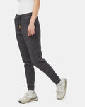 Cassian - Marled Black Jogger Sweatpants