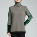 Ardea - Chevron Turtleneck Sweater