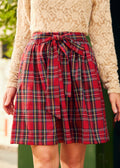 Marigold - Plaid Bow Dirndl Skirt