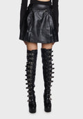 Vaelin - Plaid Side Slit Skirt