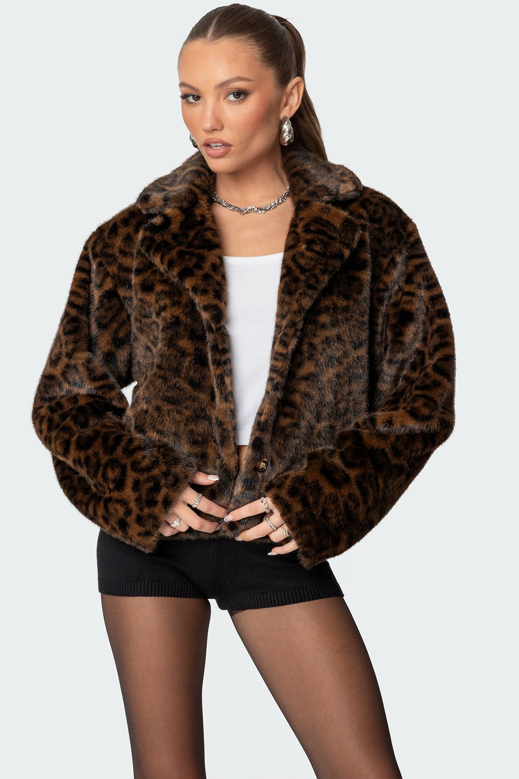 Bramley - Leopard Faux Fur Jacket