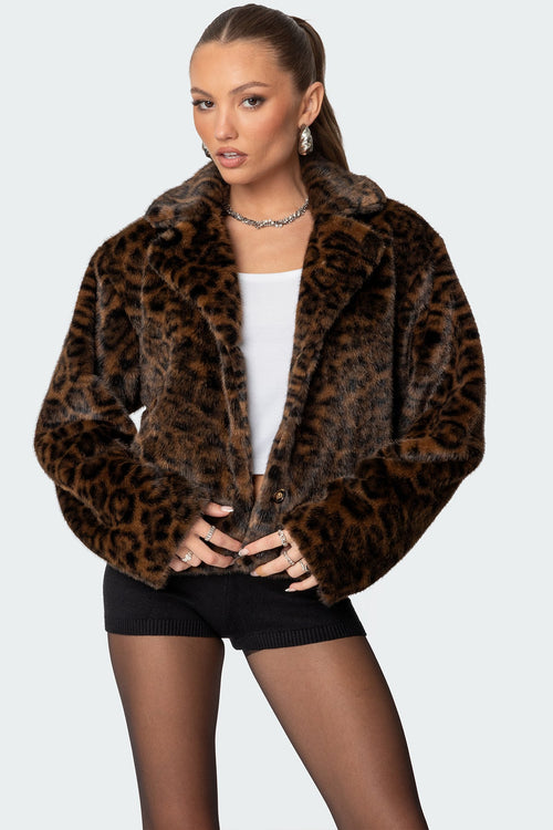 Bramley - Leopard Faux Fur Jacket
