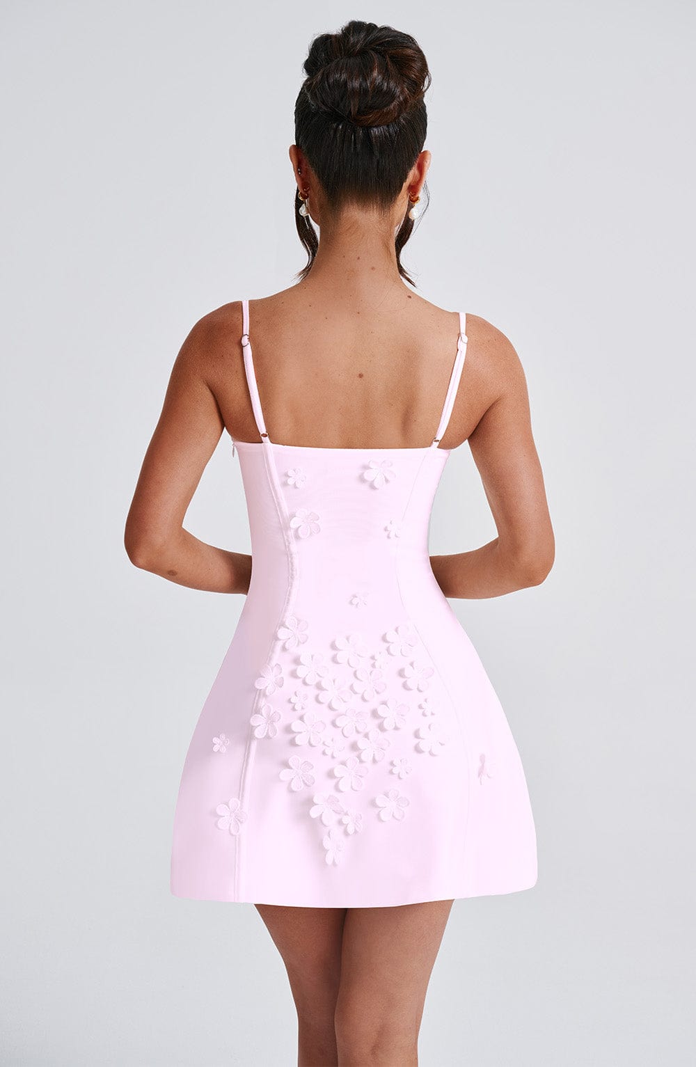 Oswynne - Blush Flower Mini Dress