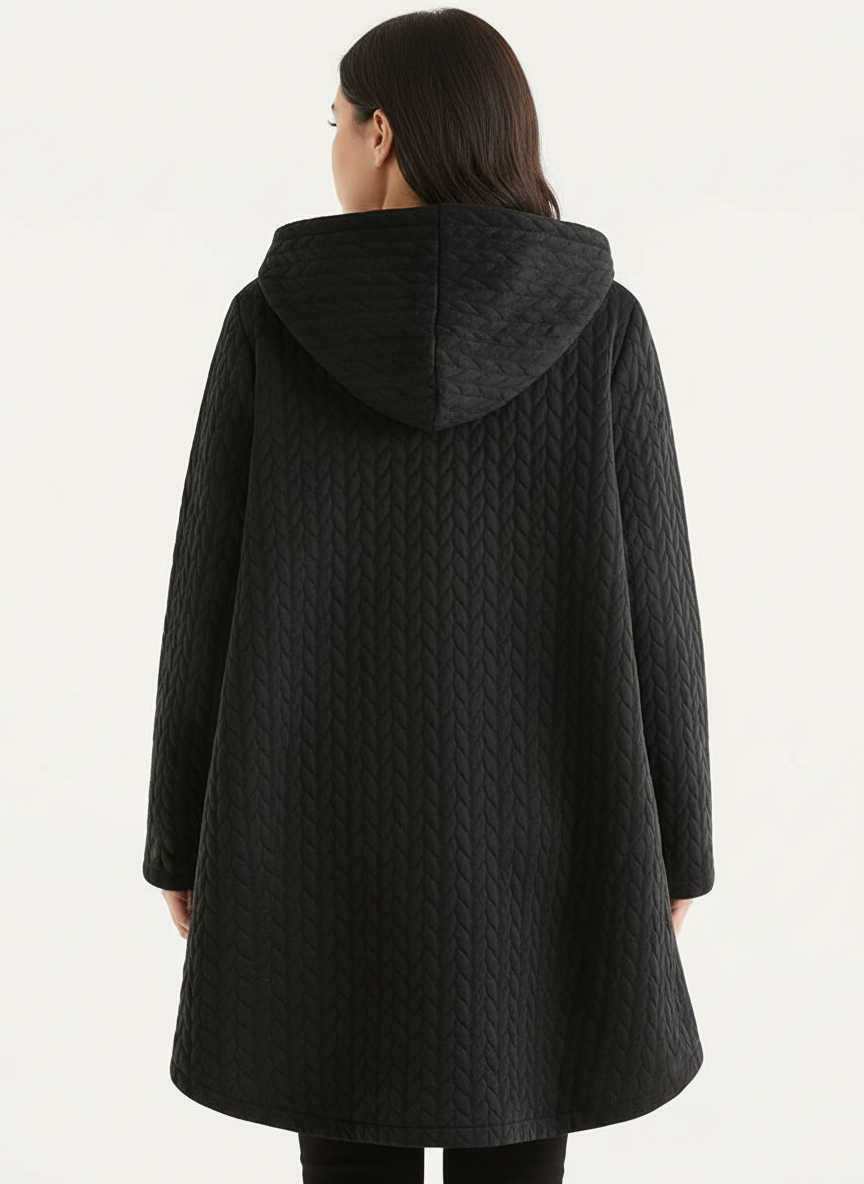 Ilsa - Cable Knit Quilted Jacket