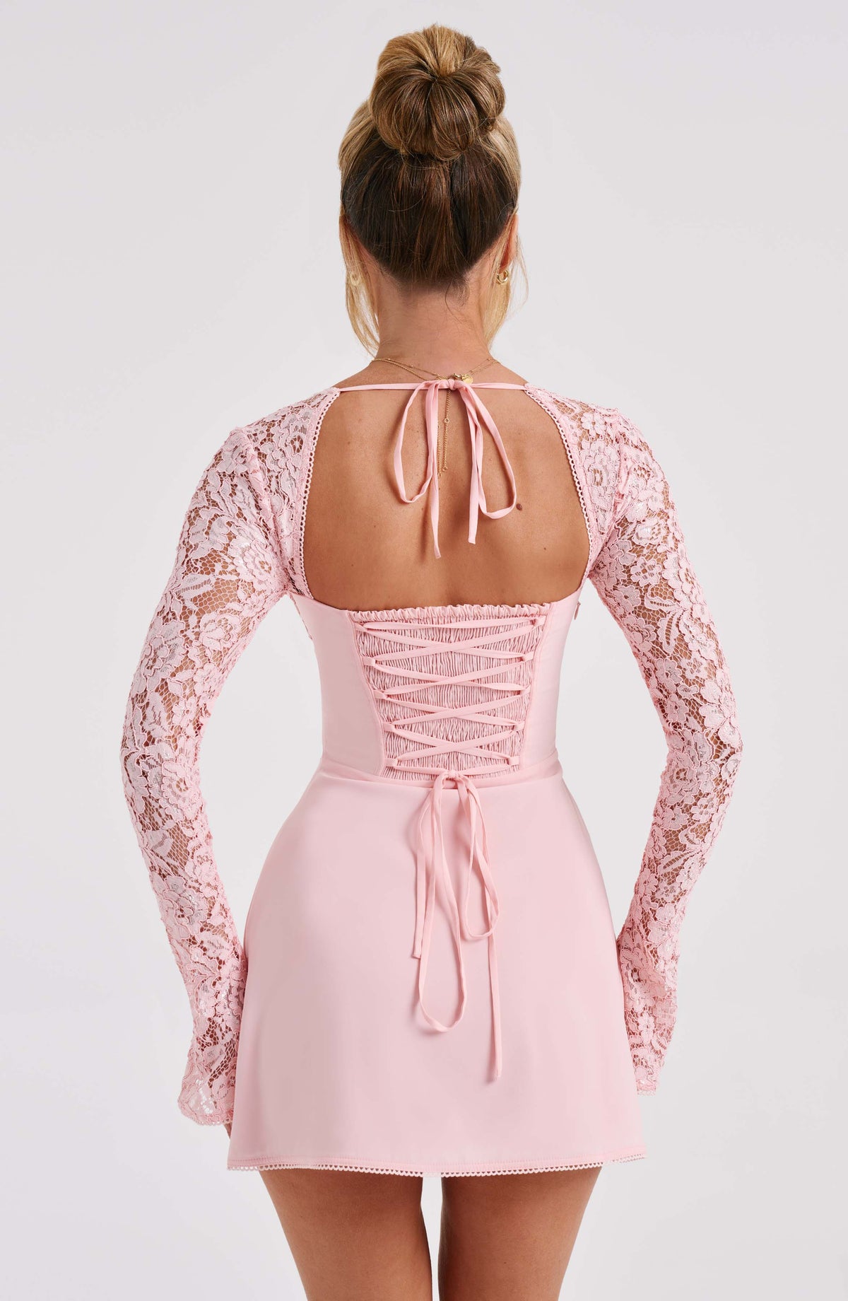 Calder - Floral Lace Mini Dress