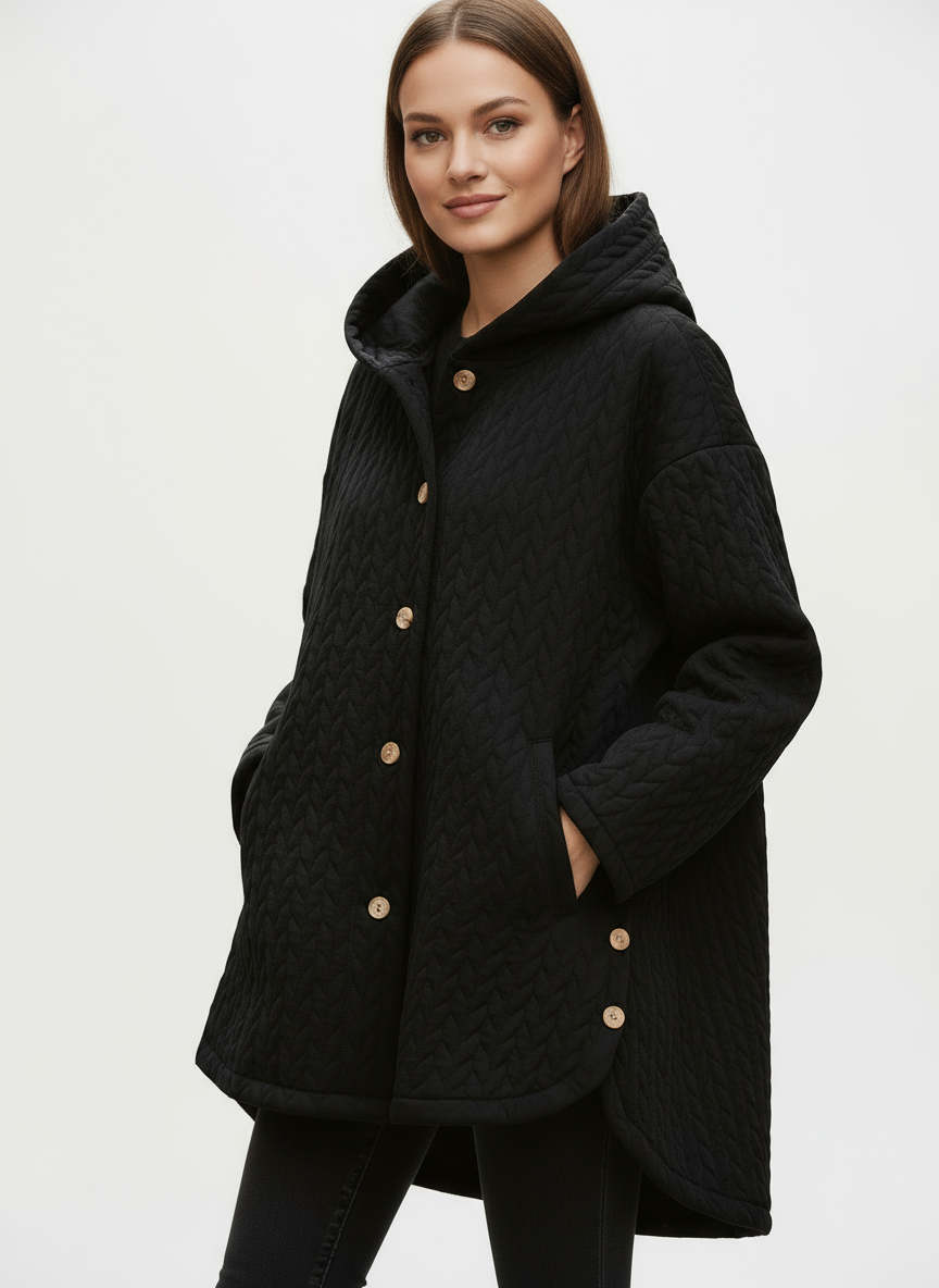 Ilsa - Cable Knit Quilted Jacket