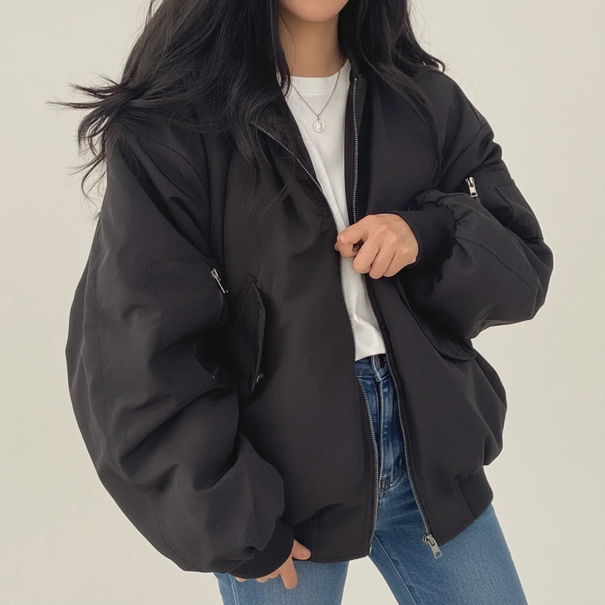Fenwick - Fur Hood Bomber Jacket