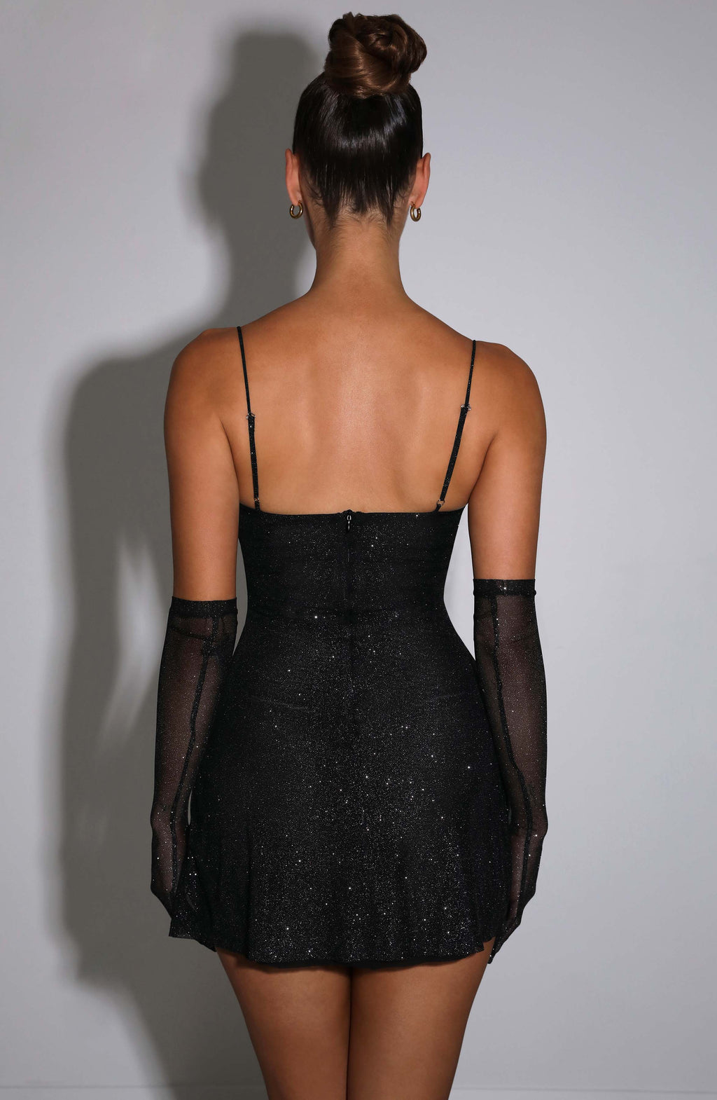 Lucinda - Black Sparkle Mini Dress