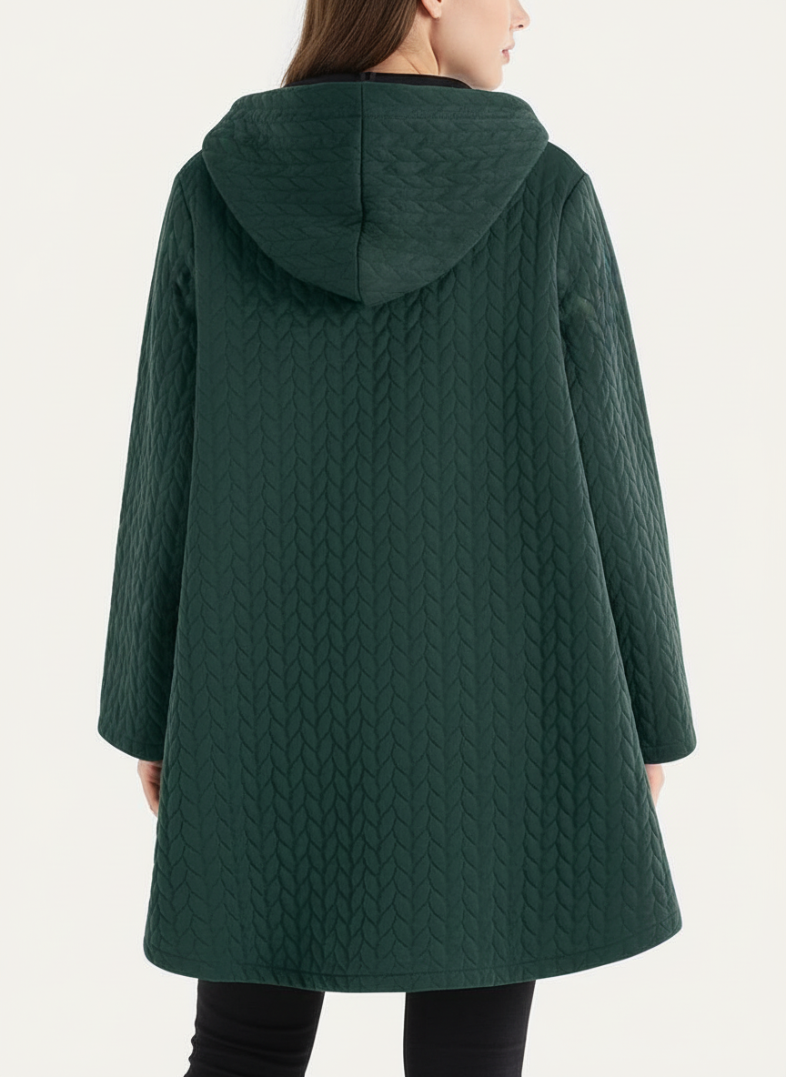 Ilsa - Cable Knit Quilted Jacket