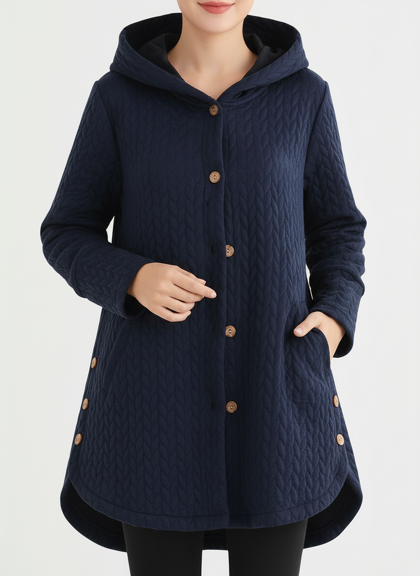 Ilsa - Cable Knit Quilted Jacket