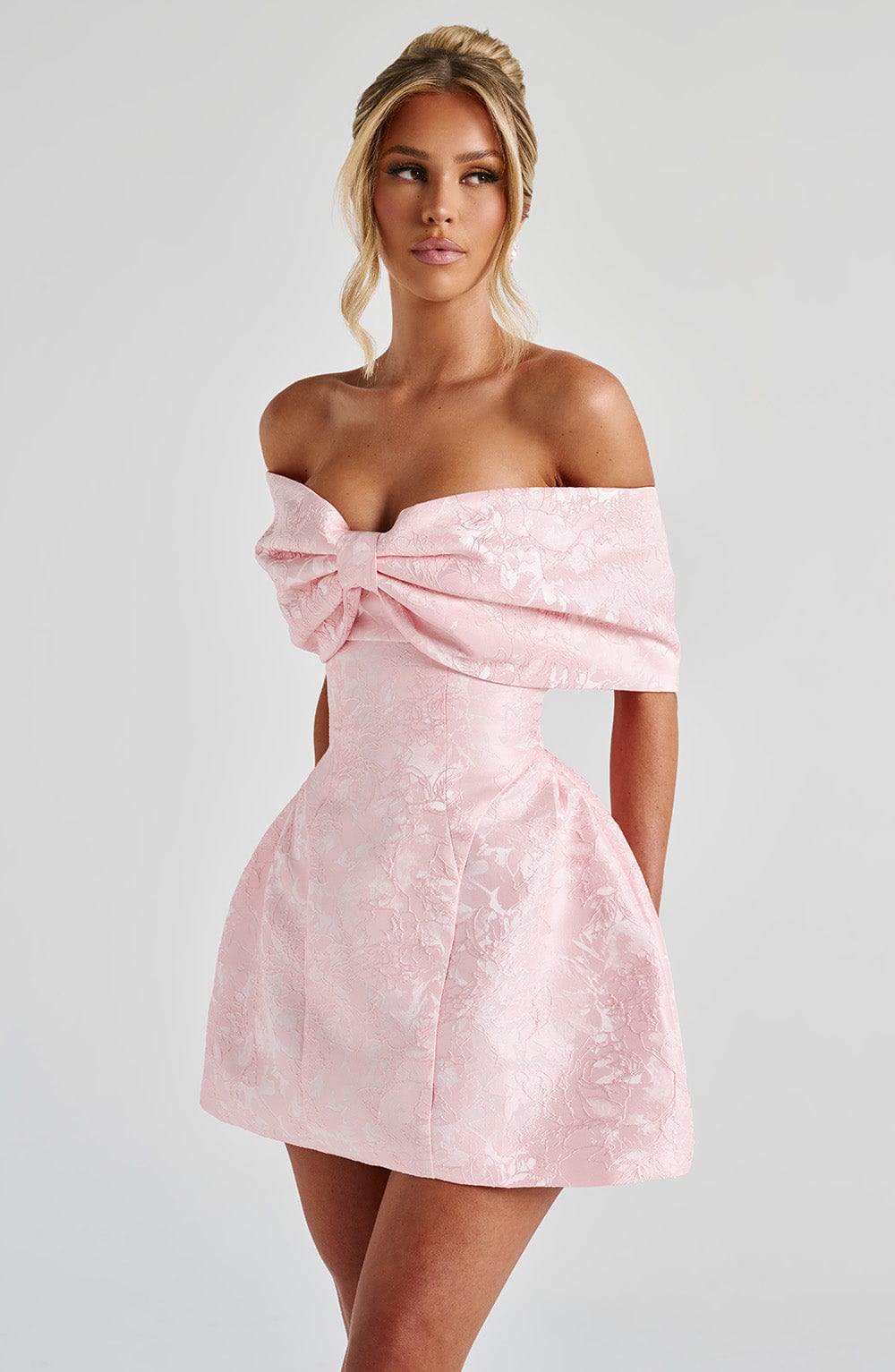 Ottavia - Floral Jacquard Mini Dress