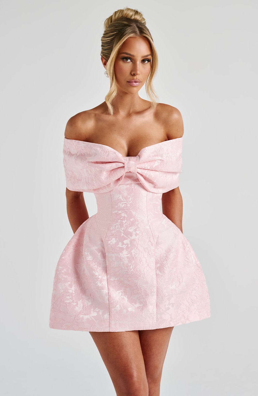 Ottavia - Floral Jacquard Mini Dress