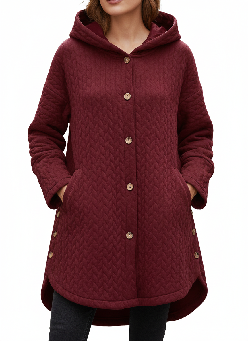 Ilsa - Cable Knit Quilted Jacket