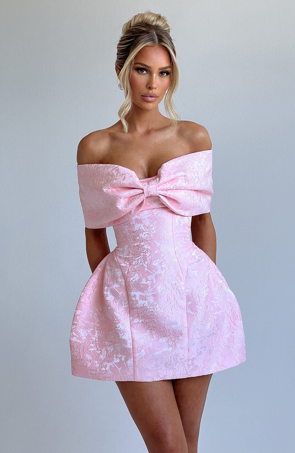 Ottavia - Floral Jacquard Mini Dress