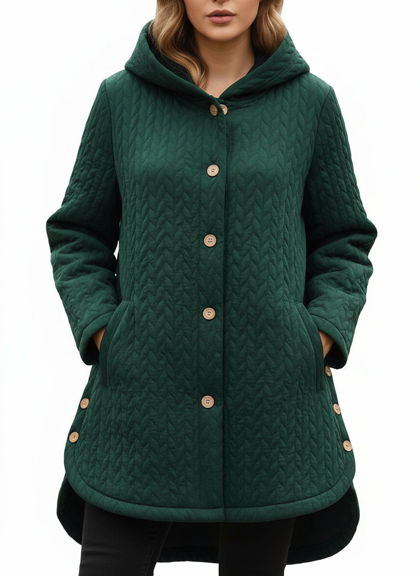 Ilsa - Cable Knit Quilted Jacket