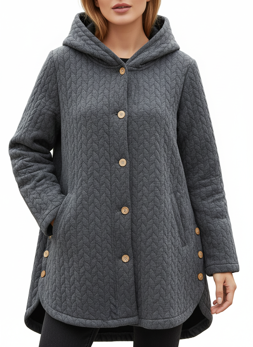 Ilsa - Cable Knit Quilted Jacket