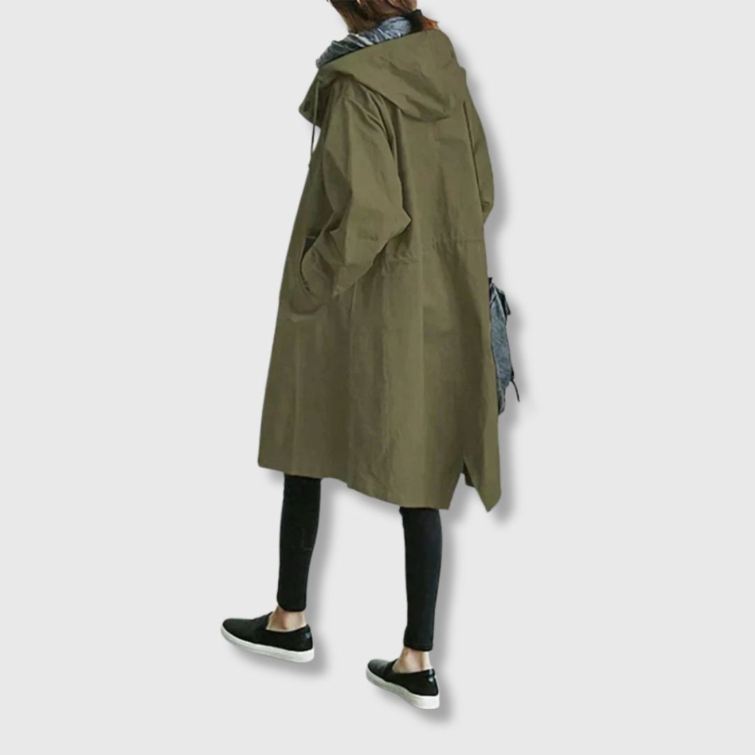 Unisex Classic Trench Coat with Knee-Length Cut