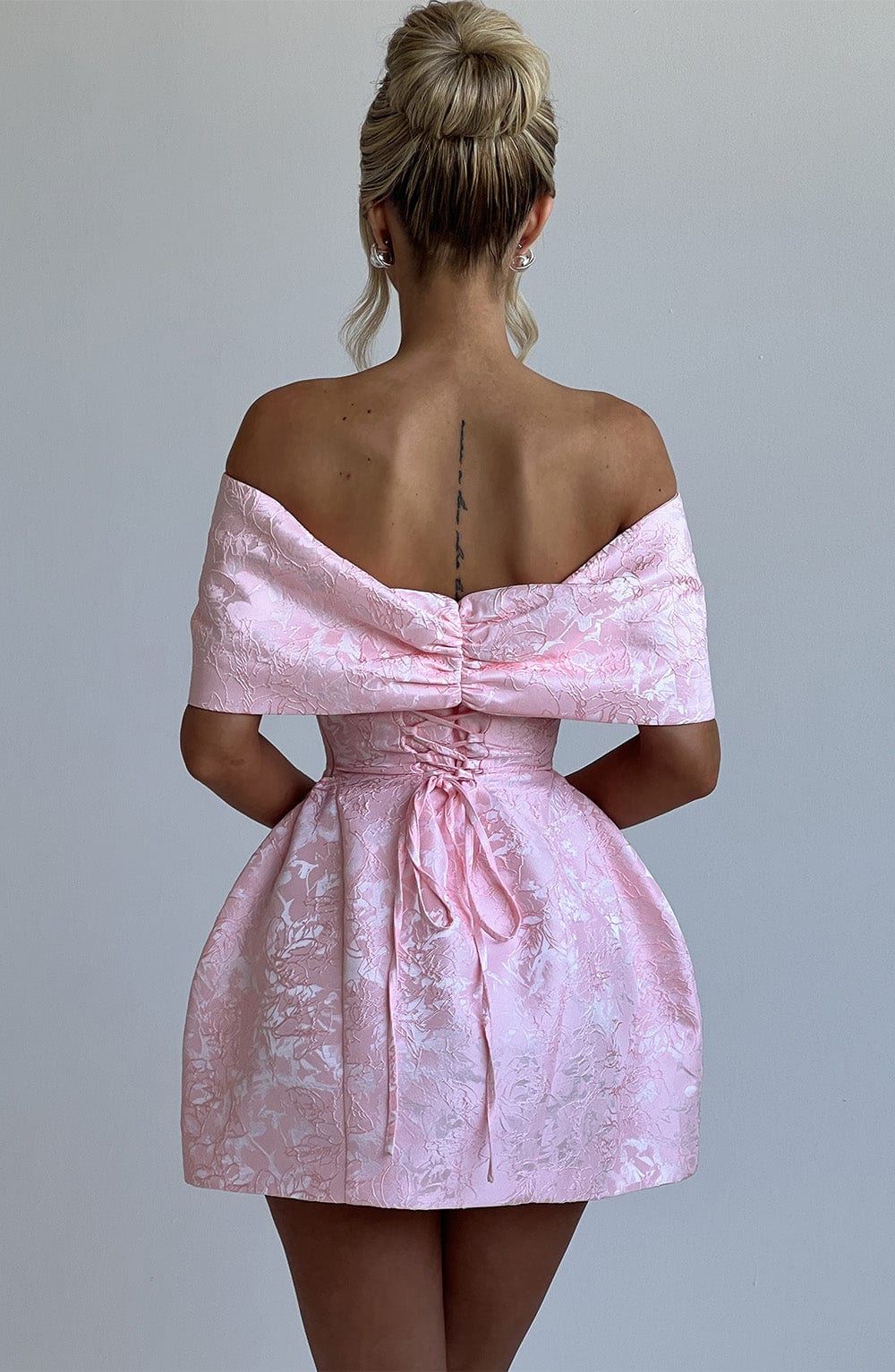 Ottavia - Floral Jacquard Mini Dress